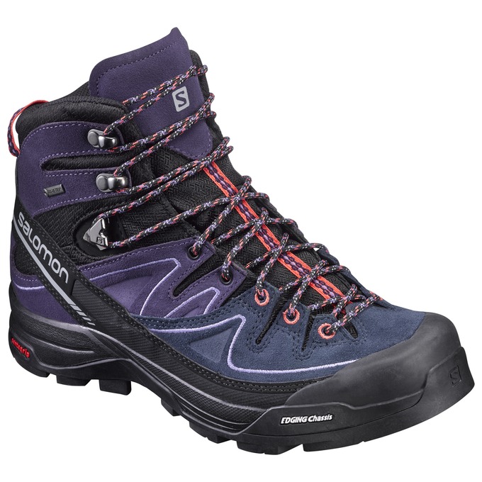 Salomon X ALP MID LTR GTX® W Botas De Montaña Mujer - Negras / Moradas - Colombia (76089-CUDR)